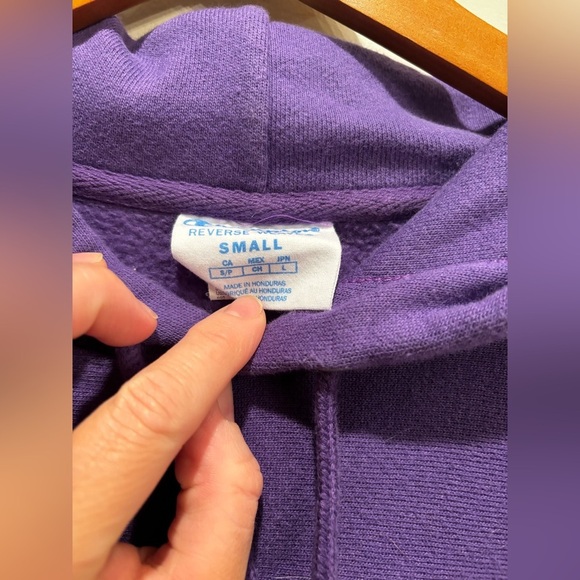 Champion Purple Hoodie Mario size small rare video game - Picture 6 of 10